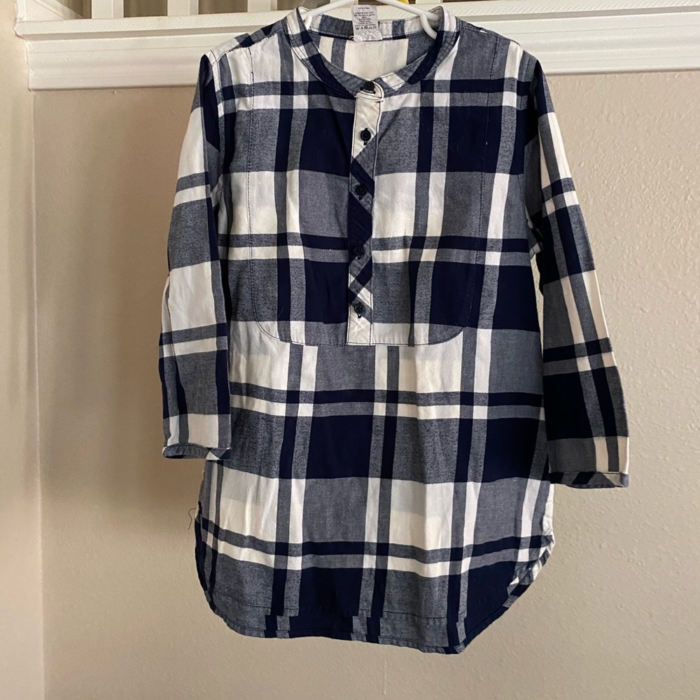 Girls J. Crew Flannel Popover Tunic - Picture 2 of 7